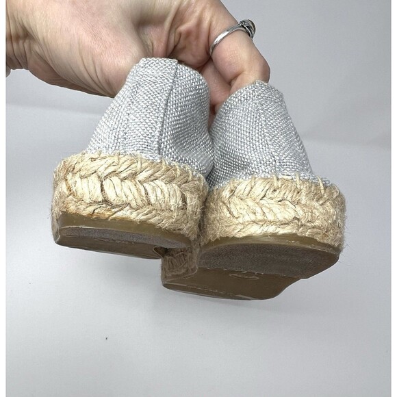 Soludos Size 8.5 Lemon Embroidered Espadrille Summer Smoking Slipper Denim Shoe - Picture 6 of 10